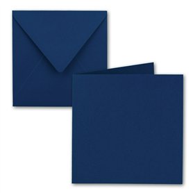 Lot de cartes pliées carrées | 15 x 15 cm – avec enveloppes | Pour cartes de vœux, invitations et autres occasions | Marque de q Lot de cartes pliées carrées | 15 x 15 cm – avec enveloppes | Pour cartes de vœux