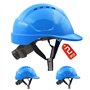 Lot de 2 casques de chantier EN397 - Mustbau bleu - Casque de sécurité avec emplacements DIY pour tour de tête de 53 à 65 cm - C