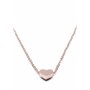 Happiness Boutique Femmes Collier Pendentif Coeur en Or Rose | Collier Délicat avec Pendentif Coeur Bijou en Titane