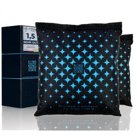 King Kong State Déshumidificateurs pour voitures – 2 x 500 g – Coussin déshumidificateur pour vitres de voiture – Avec rembourra