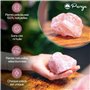 PURAJA Quartz Rose Pierre Naturelle | Pierre Brute de première qualité à Utiliser comme Pierre Informatique, Pierre à Eau, Pierr