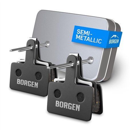 Borgen 2 Paires de Plaquettes de Frein vélo - Convient pour Deore