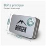 Borgen 2 Paires de Plaquettes de Frein vélo - Convient pour Deore, Altus, Alivio, Acera, BR-M-Modèles - Semi-Métallique Compatib