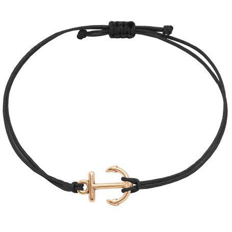 Selfmade Jewelry Bracelet Femme Ancre Or Rose Bracelet Macramé Fait Main Taille Ajustable Y compris emballage cadeau