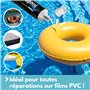 Amapool Kit de réparation pour Piscine en PVC 4 pièces I Colle sous-Marine I Kit de réparation pour Surfaces sèches et humides I
