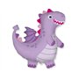 Ballonim® Dragon Violet env. 80 cm Ballon en Aluminium Décoration de fête d'anniversaire