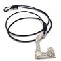 AB Viking Crafts Vikings Bracelet en cuir avec pendentif en forme de hache viking en métal dans une pochette à bijoux, 42 cm, Cu