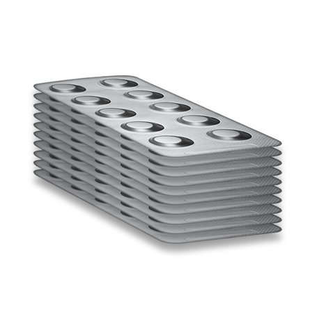 Lot de 100 pastilles de test Phenol Red de PoolLab pour déterminer la teneur en pH dans l'eau de la piscine - Convient également