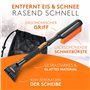 WERKTAL - Grattoir à glace [MAX] voiture avec balai - Grattoir à glace de voiture efficace [télescopique] - Ultra fouet voiture 