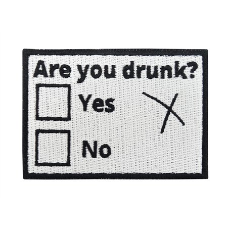 Finally Home écusson avec attache à scratch – Are you drunk? | Patch drôle