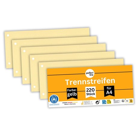 perfect line - 220 intercalaires pour classeurs A4