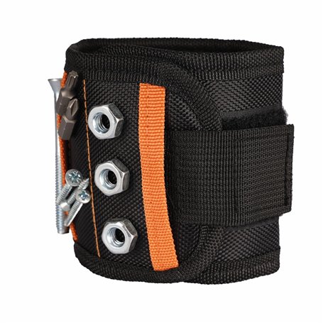 WENKTO® Bracelet magnétique pour homme ; cadeau de fête des pères pour papa ; bracelet magnétique avec aimants pour outils ; cad