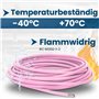 Kalitec Câble de câblage H05V-K 0,5 mm² rose - 10 m - Flexible - En PVC - Toron 0,5 mm² - Câblage simple à fil fin - Câble monof