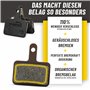 BikePeak Mont Blöd Lot de 2 plaquettes de frein à disque – Convient pour différentes plaquettes de frein – En résine organique –
