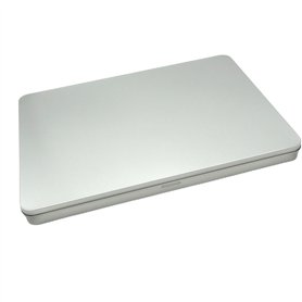 LivuX Boîte à documents A4 en fer blanc - 31 x 22 x 2,25 cm (L x l x H) - Poids : 0,367 kg - Boîte de rangement rectangulaire av LivuX Boîte à documents A4 en fer blanc - 31 x 22 x 2