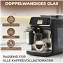 Zobel Lot de 2 tasses à cappuccino - 200 ml - Double paroi avec anse - Tasses à café et verres à thé - Dessous de verre en feutr