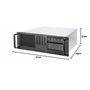 SilverStone Technology SST-RM41-H08 - Châssis de Serveur monté en Rack 4U, Prend en Charge jusqu'à SSI-CEB M/B et ATX (PS2) / Mi
