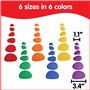 Rainbow Pebbles - Ensemble de 36 + 40 activités - Les Blocs Originaux de tri et d'empilage des Couleurs - Jeux mathématiques pré