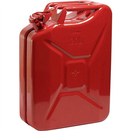 DYNATEC Qualité Jerrican en métal Rouge 20 Litre