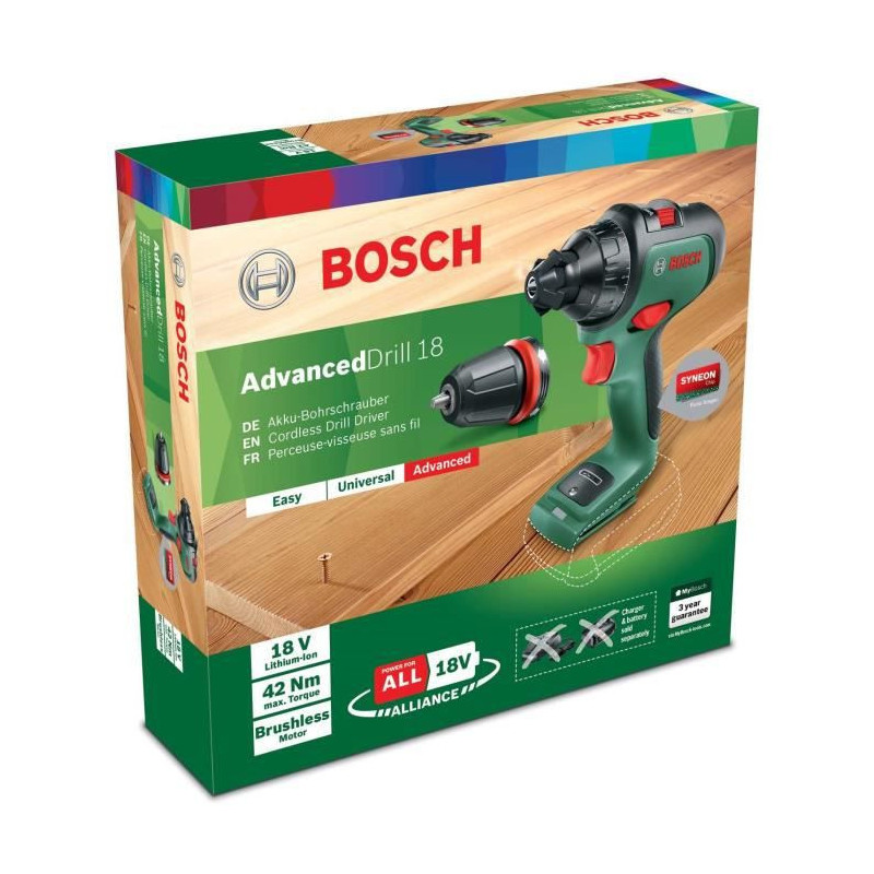 Image secondaire de Bosch AdvancedDrill 18 1350 tr/min Sans clé 1 kg Vert