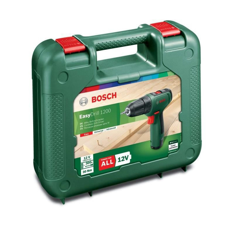 Image secondaire de Bosch EasyDrill 1200 1500 tr/min Sans clé 940 g Noir, Vert