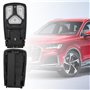 YINETTECH Coque de Clé Intelligente à Distance à 3 Boutons Compatible avec Audi TT A4 A5 Q7 SQ7 RS TTS Coque de Clé à Distance a