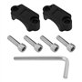 YINETTECH 2 Pièces Supports de Levier de Frein de Moto de 7/8 Pouces avec Vis pour Guidon de Moto Dirt Bike Quad 4 Roues 22mm Co