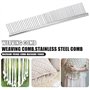 Ocnvlia Peigne à Franges en Macramé Tapisserie Peigne à Tisser Artisanat en Acier Inoxydable pour Brosser Les Cheveux Longs Cord
