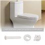 VGOL 4 Jeux de Vis Fixation de Siège de Toilette Vis de Boulon de Charnière de Siège de Toilette Remplacement Universel avec Écr