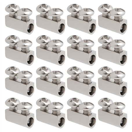 VGOL Lot de 50 colliers de serrage M3 à double trou 10 x 5 mm