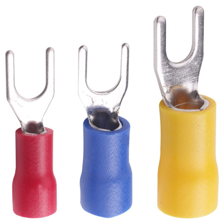 Niejgay 300 PièCes SéRies 22-16 16-14 12-10 AWG Fourche IsoléE Pelle Type U Connecteur de Borne à Sertir éLectrique