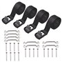 Myqqhbs Kit de Sangle D'Arrimage de Batterie de 1 Pouce X 4 Pieds avec Boucle à Came en Acier Inoxydable