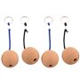 UrbanNest 4 PièCes Porte-CléS de Boule de LièGe Flottant