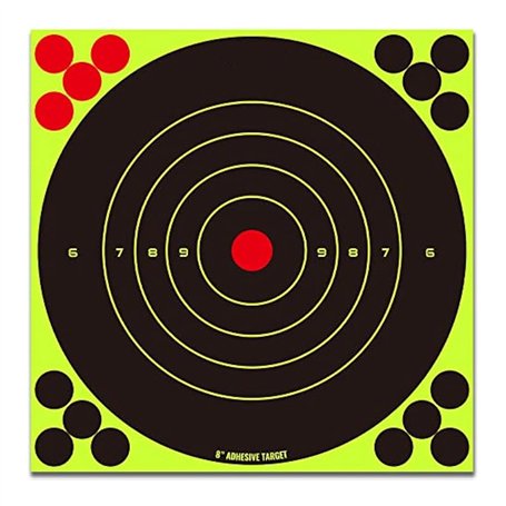 Poggapp 100 Pièces Autocollants de Cible Verte Fluorescente Arc et Autocollants