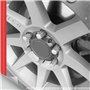Nvanvmm Lot de 24 écrous de roue M14 x 1,5 14 mm x 1,5 7 Spline Drive Ahle Cône gland, 2 écrous de roue noirs avec 2 clés à doui