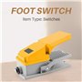 Dsdhuf Pied Lt4 Interrupteur En Aluminium Caisse À Pédale Interrupteur À Pédale Pour Machine Outil Contrôle Contact D'Argent