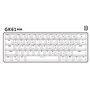 HKKB GK61 Mechanical Gaming Keyboard 60 Percent | 61 RGB Rainbow LED Backlit Programmable Keys | USB Wired | for Mac and Windows
