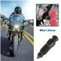 eMagTech 2 Ensembles Vis de Purge d'étrier de Frein M8x1.25mm avec Bouchons Anti-poussière pour Motos Véhicules Électriques Vis