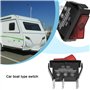 ECSiNG Lot de 2 interrupteurs à bascule LED à 3 broches 2 positions pour réfrigérateur Electrolux Dometic Caravan Rouge 12 V 20
