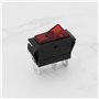 ECSiNG Lot de 2 interrupteurs à bascule LED à 3 broches 2 positions pour réfrigérateur Electrolux Dometic Caravan Rouge 12 V 20
