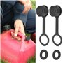 LT Easiyl Lot de 4pcs Bouchons de Bidon d'essence à Visser sur Le Bouchon d'aération Arrière Adaptés à la Plupart des Carafes de