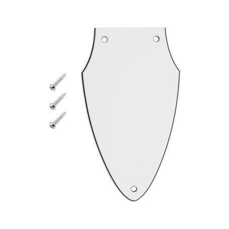 LT Easiyl 1 pickguard blanc à 3 couches compatible avec Gibson Flying V Neck Adjusting Rod Cover Guitar Accessories White Black