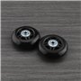 SG Store 2 Ensembles 60x18mm Roues de Bagage avec Clé Axes Valise Roues de Rechange Trolley Case Roues en Caoutchouc Pivot roule