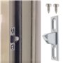 SG Store 2x Verrous de Porte Coulissante en Verre 60 X 17 Mm avec Vis pour Portes-fenêtres Coulissantes