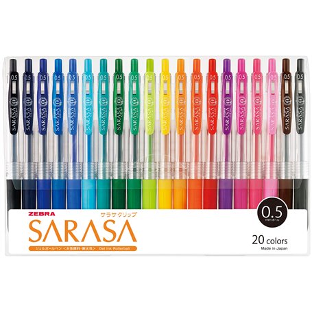 Zebra Sarasa Clip Jj15-20ca Stylo roller à encre gel 0