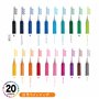 Zebra Sarasa Clip Jj15-20ca Stylo roller à encre gel 0,5 Lot de 20 couleurs