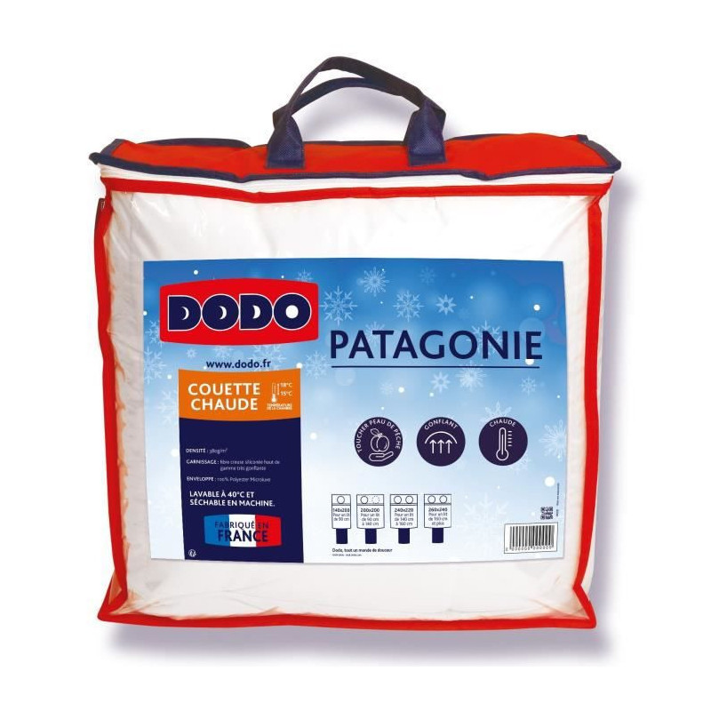 Remplissage de couette Dodo Patagonia Blanc 220 x 240 cm 380 g/m²