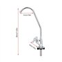 Col de Cygne Filtre à Eau - 1/4 '' En acier inoxydable Plaqué chrome Avec système de filtration à osmose inverse et col d'oie Co