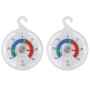 Lot de 2 thermomètres de réfrigérateur à cadran de 65 mm avec zones colorées