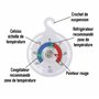 Lot de 2 thermomètres de réfrigérateur à cadran de 65 mm avec zones colorées